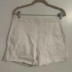 WHBM white button short